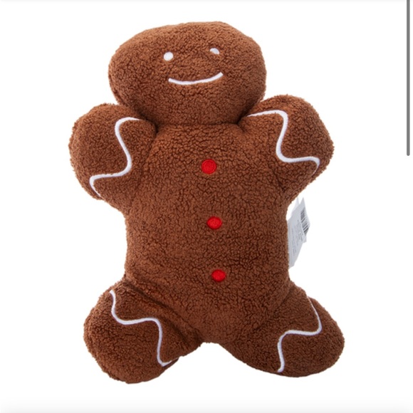 Gingerbread man decorative pillow - Picture 3 of 9